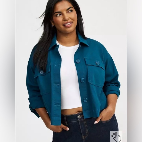 Torrid Cropped Jacket - Picture 1 of 8